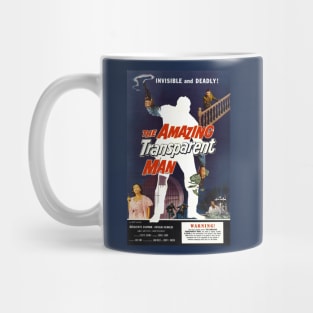 Classic Science Fiction Movie Poster The Amazing Transparent Man Mug